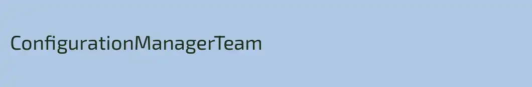 ConfigurationManagerTeam