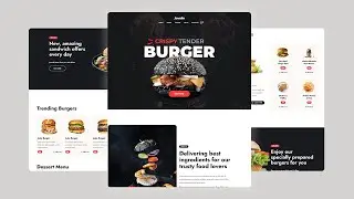 Online Burger Shop Website 2024 | Idea Project