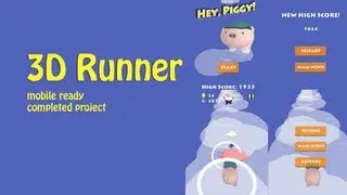 3D Runner - A completed 3D Endless Runner Mobile Game Template