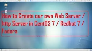 How to configure apache, http Server in Cent0S 7, Redhat 7, Fedora