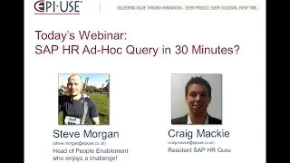 Webinar - How to use SAP HR Ad-Hoc Query in 30 Minutes?