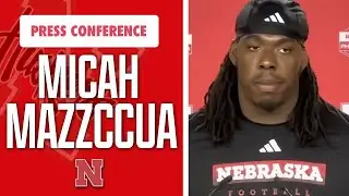 Nebraska Football OL Micah Mazzccua meets the media on Tuesday I Nebraska Huskers I GBR