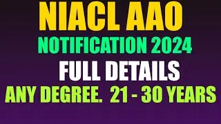 NIACL AAO NOTIFICATION