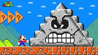 Super Mario Bros. But Everything Mario Touches Turns Into Triangles