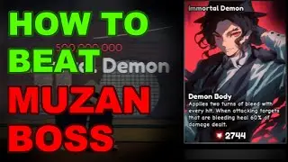 How to Beat MUZAN Boss + Code | Anime Card Battle