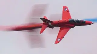 RAF Red Arrows rolling display - Midlands Air Festival 2024