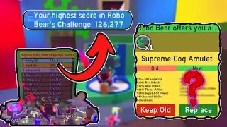 WORLD Record Robo Bear Challenge (126.277 *COGS*) | Bee Swarm Simulator