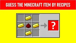 Guess The Minecraft Item By Recipes in 3 seconds | Crafting Table Recipes | Quizzy World