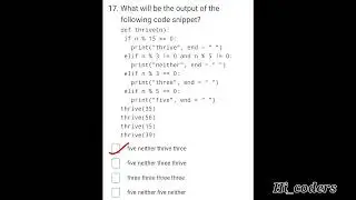 python interview mcq top50 questions! python beginner interview question #infosis #tcs #placement