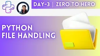 Day-3 | File Handling in Python | Python For DevOps