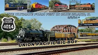 9/9/24 - UP #4014, “Big Boy” gives insane whistle hornshow & more in Blue Island, IL!