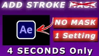 After effects apply stroke without mask | Quick Tutorial