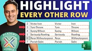 How to Highlight Every Other Row in Microsoft Excel