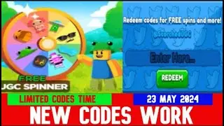 NEW CODES MAY 23, 2024 NEW ITEM! FREE UGC SPINNER! ROBLOX  LIMITED CODES TIME