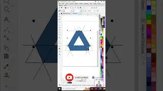 Google drive logo design in CorelDRAW 