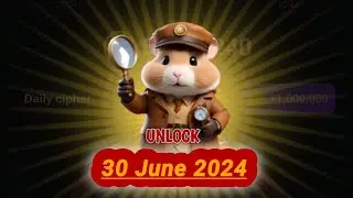 Hamster Kombat Daily Cipher Today 1M Coins 30 June 2024