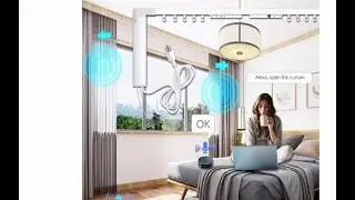 Zemismart Wi Fi мотор для штор Tuya Smart Life с радиочастотным, дистанционным управлением.