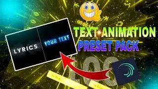 Top 10 Alight Motion Text Animation Presets | Text Preset Alight Motion | Text Presets