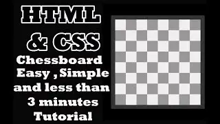 Creating chessboard with HTML & CSS  | Easy Tutorial