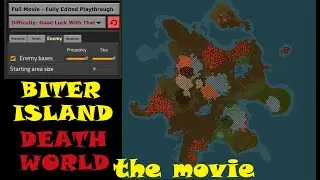 Factorio The Movie - "Biter Island DeathWorld" (a 3 hour long atmospheric, fully edited playthrough)