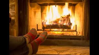 Cozy Fireplace Sound for Relaxing, Studying, Feeling Warm, Crackling Fire