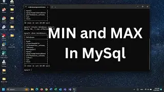 How to use MIN and MAX in MySql