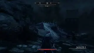 Skyrim highlight: Guard finishes off local dragon