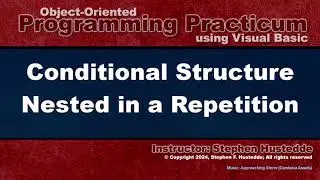 OOP Programming (VB) - 08C Conditional in a Repetition