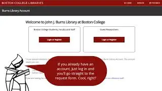 Requesting Materials at Burns Library