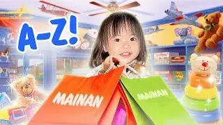 YUKA-CHAN BORONG MAINAN SESUAI ALFABET A-Z! | a day in our life