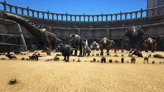 Dung Beetle level 1.000.000 vs all Creatures in ARK! || Cantex