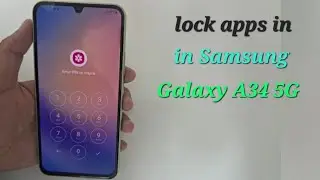 How to lock apps in samsung galaxy a34 5g / samsung a34 me app lock kaise lagaye