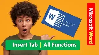 Microsoft Word Insert Tab All Functions | Learn Microsoft Word | Microsoft Word