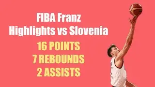 FIBA Franz Wagner Highlights vs Slovenia | 16 pts 7 rebs 2 ast | Orlando Magic NBA