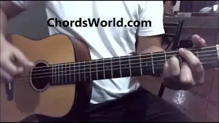 R.E.M. Guitar Tutorial - Ariana Grande - ChordsWorld.com