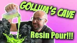 I filled Gollum's Cave with RESIN ~ massive Warhammer diorama!