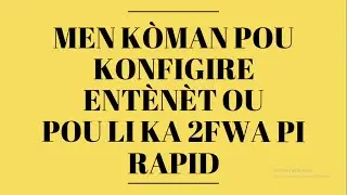 Kòman pou kreye #APN Natcom | Digicel pou fè #internet ou monte pi rapid 4GLte #configurer internet