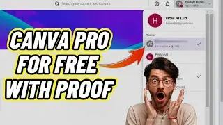 How To Get Canva Pro For Free | Step-by-Step Tutorial 2025 | Canva Pro Free Team Link