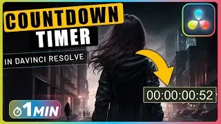 COUNTDOWN TIMER in DaVinci Resolve | DaVinci Tutorial