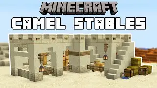 Minecraft 1.20 - Camel Stable Tutorial (How to Build)