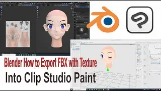 Blender How to Export FBX with Texture Into Clip Studio Paint