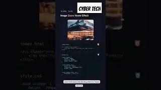 Image zoom hover effect with Html and css #html #webdesign #html5 #cybertech #css #css3  #htmlcss