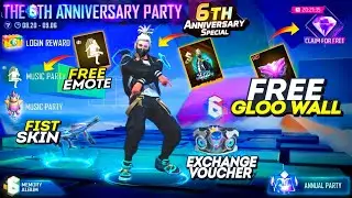 HOW TO GET 6TH ANNIVERSARY FREE REWARDS IN FREE FIRE NEW EVENT | 6TH ANNIVERSARY EVENT KAB AAYEGA