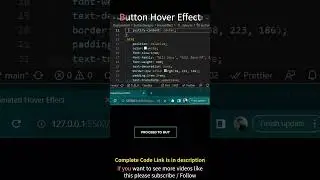 Button Hover Effect with HTML & CSS 