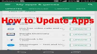 How to update apps on Android Smartphones Guide