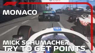 F1 2021 ( 2022 MOD ) Mick Schumacher Try to Get Points Onboard at Monaco GP