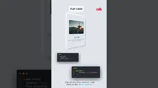 Neomorphism Flip card using html and css #shorts #education #youtubeshorts