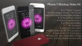 Phone 7 Mockup Video Kit (After Effects template)