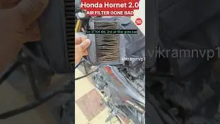 Honda Hornet 2.0 AIR FILTER gone Bad 😞 