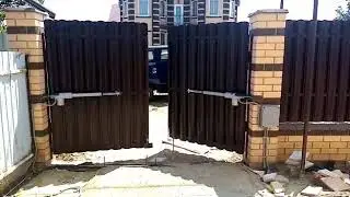Автоматизация распашных ворот nice too3000 (umdom123.ru)